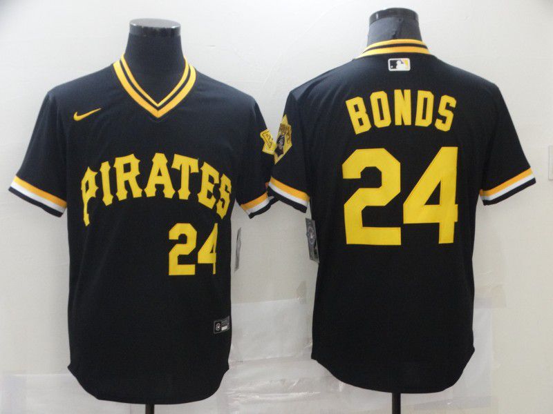 Men Pittsburgh Pirates #24 Bonds Black Game 2021 Nike MLB Jersey